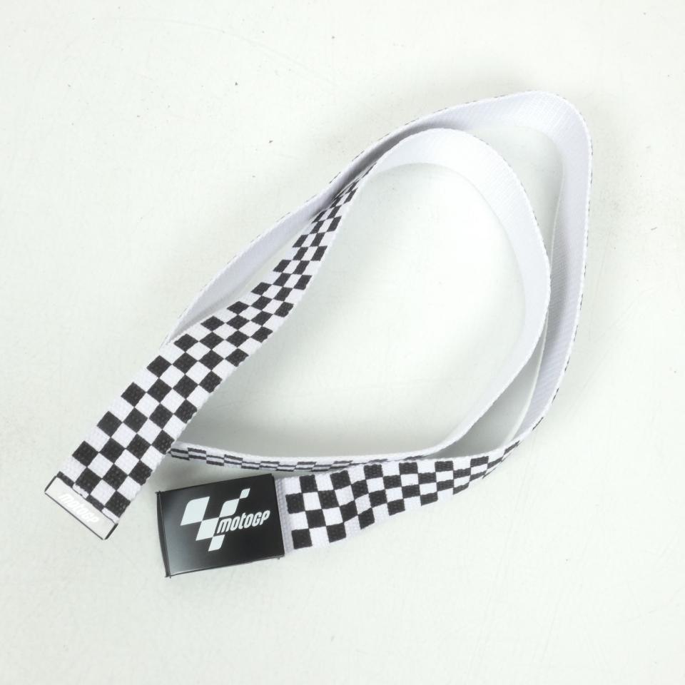 Ceinture taille 104cm Moto GP pour moto damier noir / blanc cadeau motard Neuf