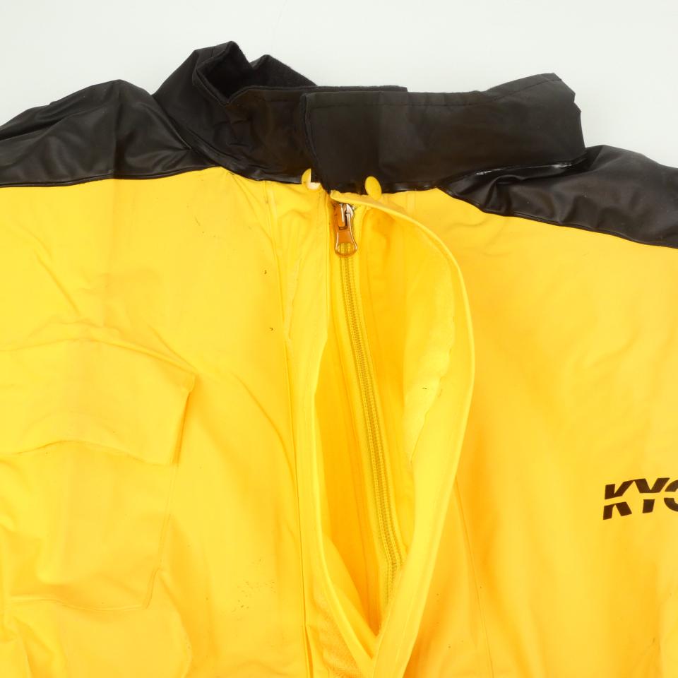 Combinaison pluie moto Kyoto jaune fluo noir Taille XXL pour homme / femme Neuf