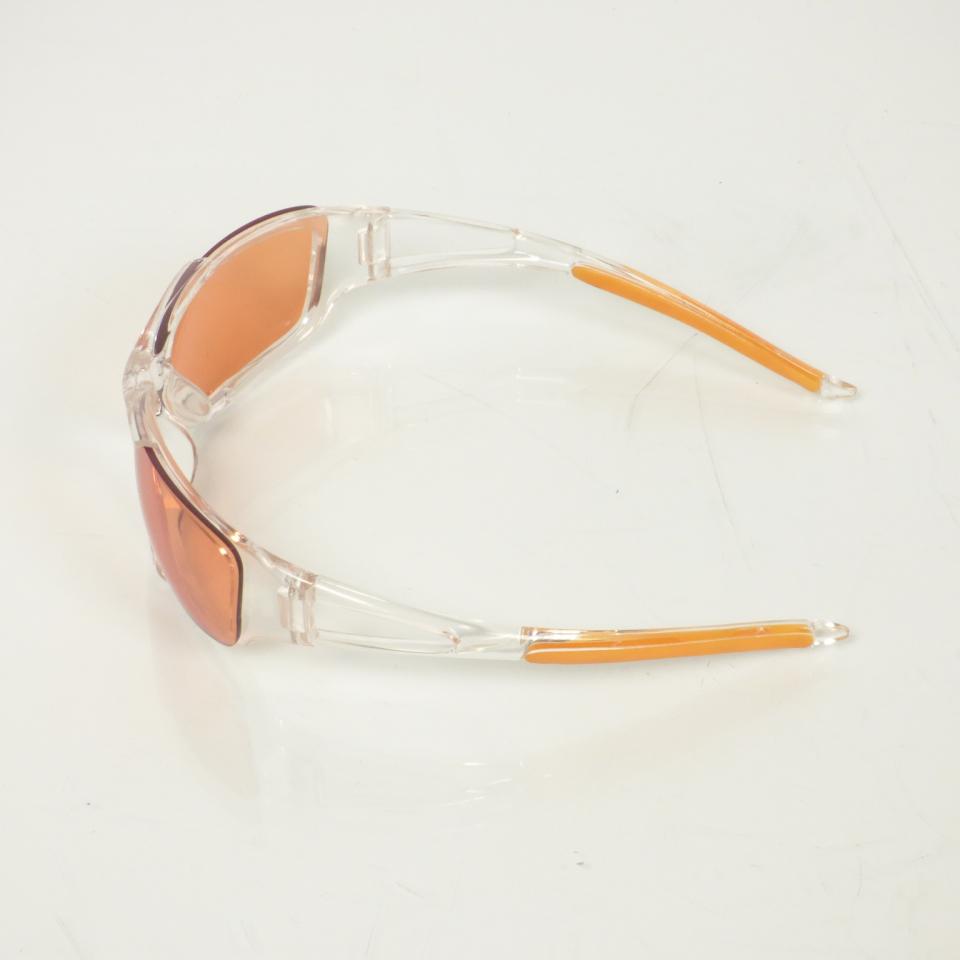 Lunette de soleil orange chaft monture en plastique norme CE légère pour motard