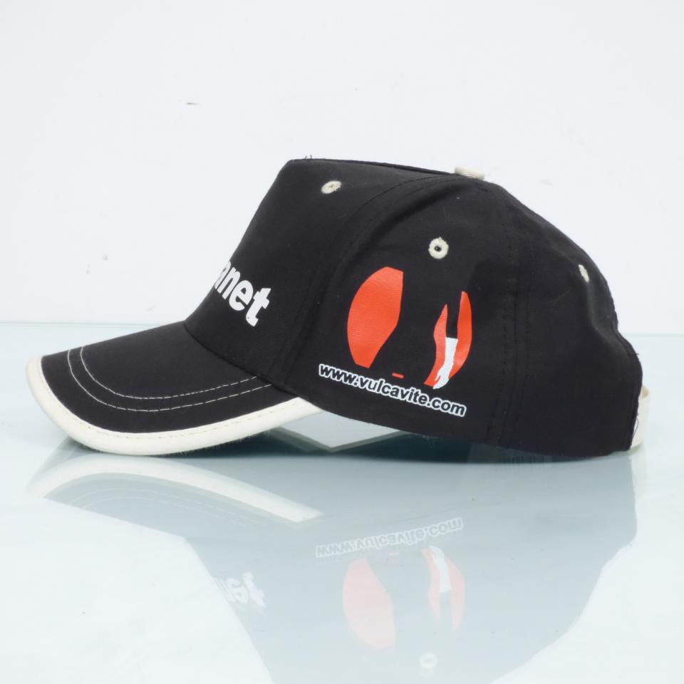 Casquette noire Vulcanet taille unique 100% coton pour homme femme moto Neuf