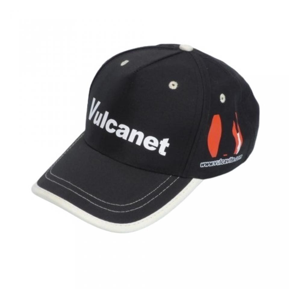 Casquette noire Vulcanet taille unique 100% coton pour homme femme moto Neuf