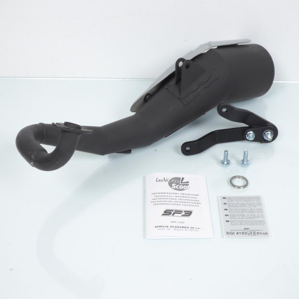 Pot Leovince SP3 pour scooter Aprilia 50 Scarabeo 2T Di-Tech Ie 2001-2004 Neuf
