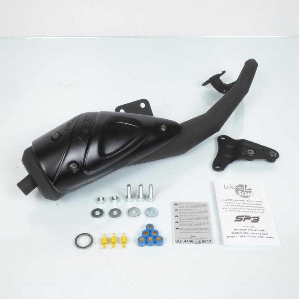 Pot échappement Leovince SP3 pour scooter Malaguti F10 Jet Line 50cm3 1992-1998 ZJM35