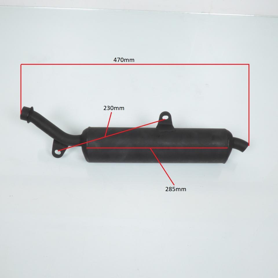 Ligne de pot d'échappement de détente GIANNELLI pour moto Yamaha 125 DTLC 1984 à 2001