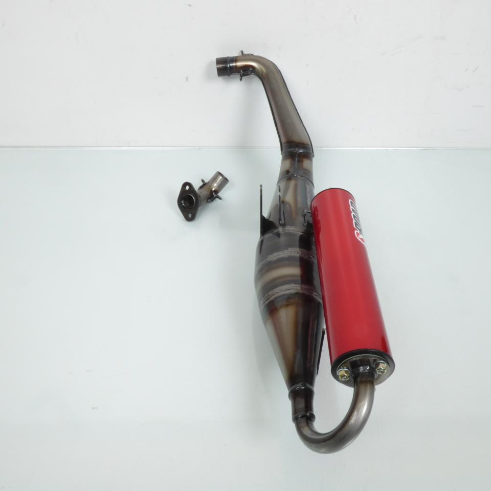 Pot d' échappement de détente MVT S-Road rouge pour scooter MBK 50 Booster Neuf