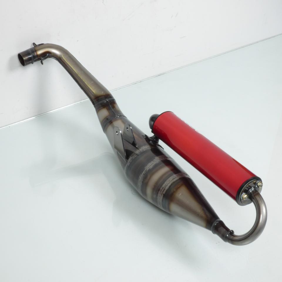 Pot d' échappement de détente MVT S-Road rouge pour scooter MBK 50 Booster Neuf