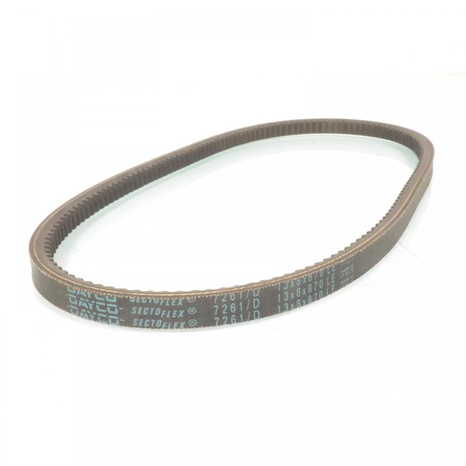 Courroie de transmission Dayco pour Mobylette Peugeot 50 103 MVL 1974 à 2020 870x13 / 7261/D Neuf en destockage