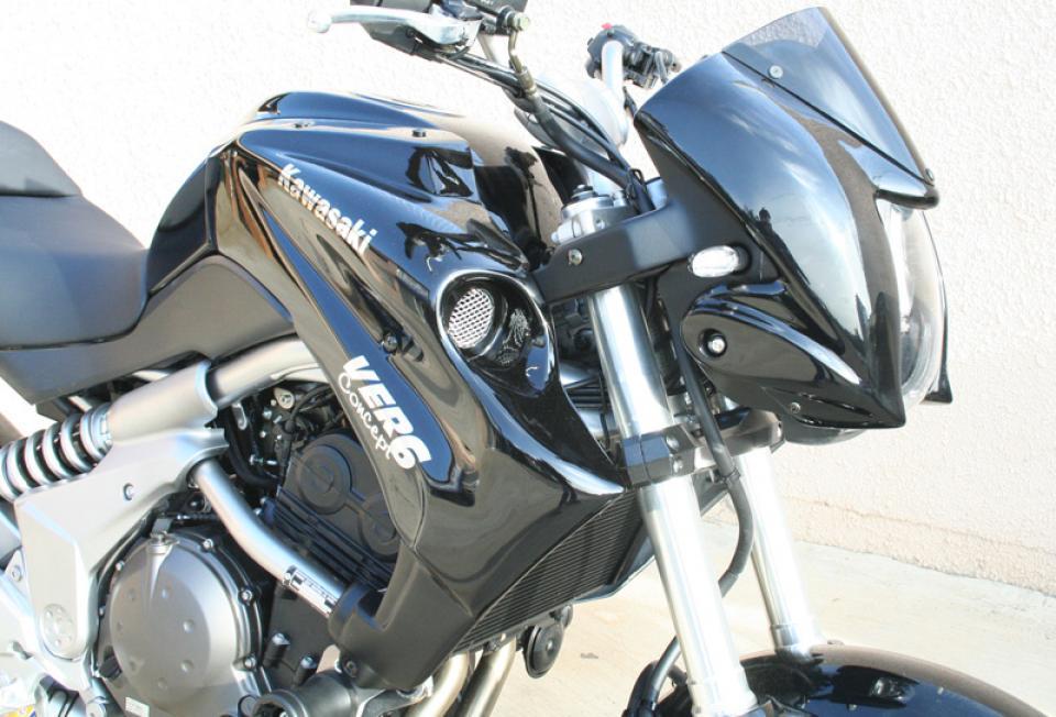 Écope de radiateur S2 Concept K674 pour moto Kawasaki 650 Versys 2007 à 2009