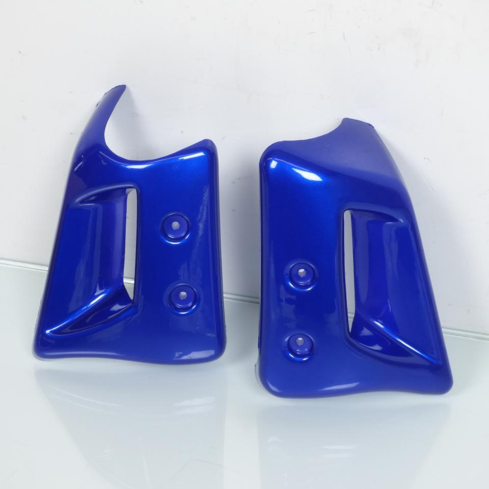 Paire d'écopes de radiateur bleu pour mobylette Peugeot 103 RCX Phase 2 Neuf
