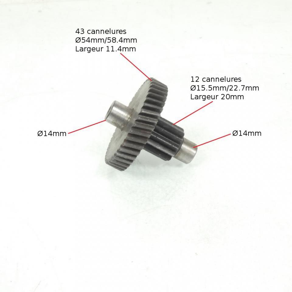 Kit arbre primaire pignon transmission pour scooter Peugeot 50 Ludix one Occas