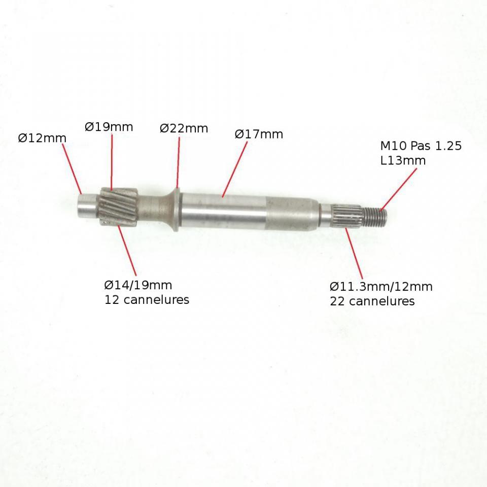 Kit arbre primaire pignon transmission pour scooter Peugeot 50 Ludix one Occas