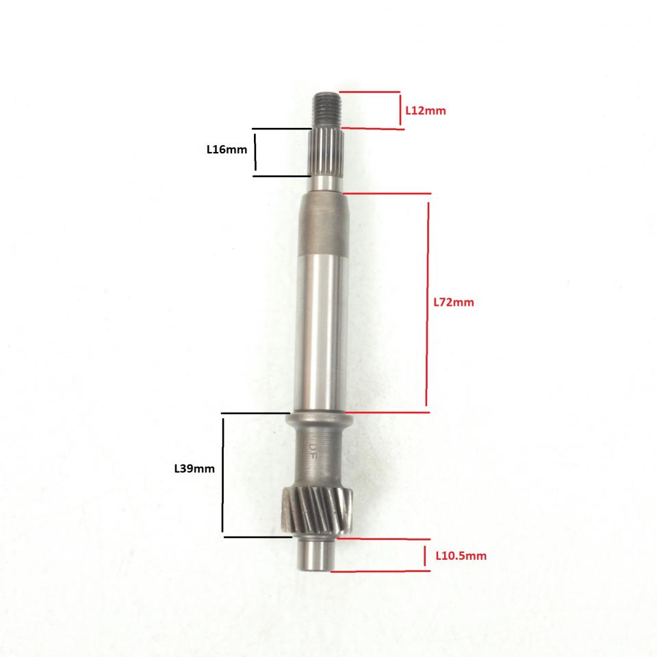 Axe arbre primaire transmission AR pour scooter Peugeot 50 Streetzone 4T 788049