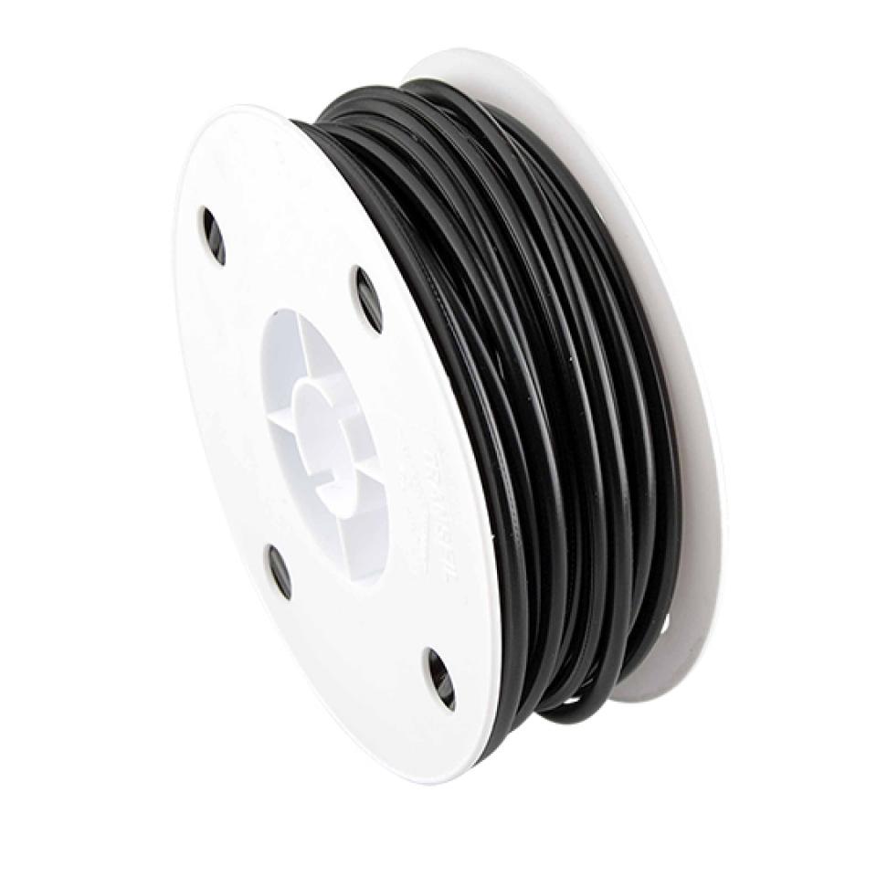 Rouleau 50m de gaine noire Transfil 26/10 std petite pour câble moto cyclo mob