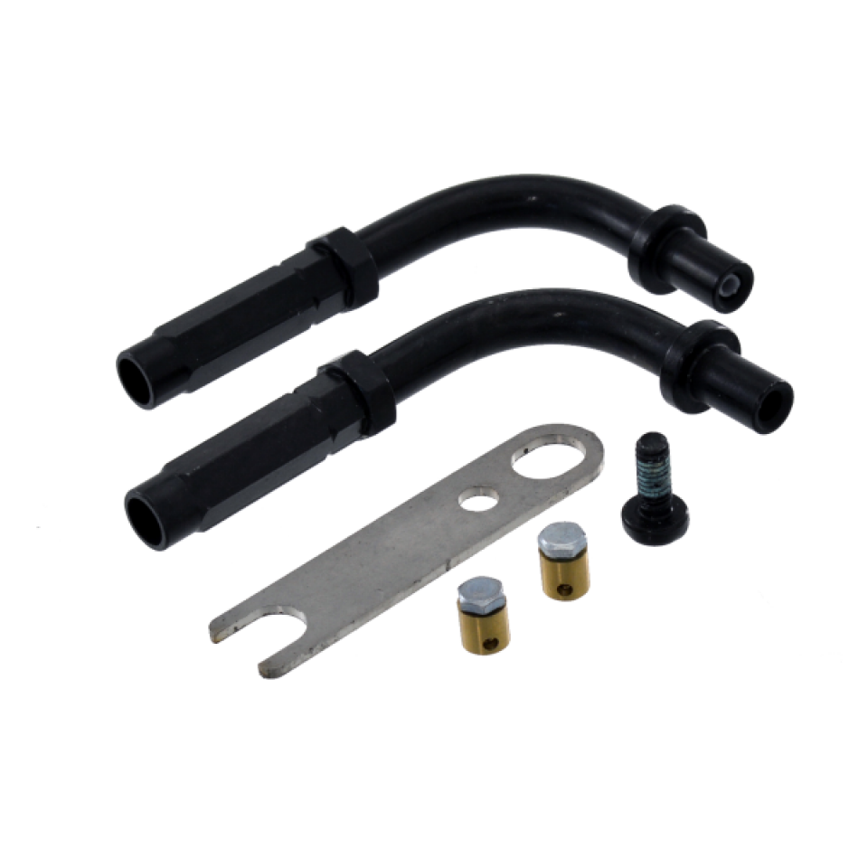 Kit 2 guide câble de gaz coudé à 90° Domino pour moto scooter deux roues Neuf