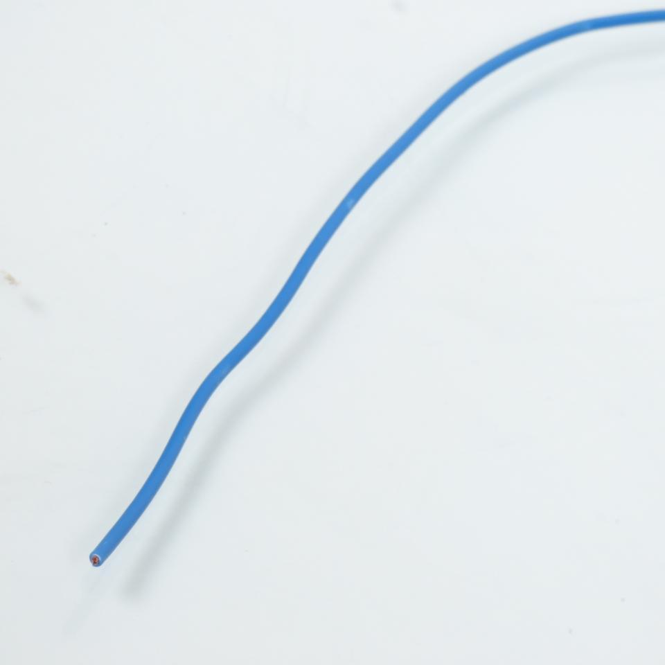 Fil électrique bleu multibrin 12/10 1mm² x 1m pour faisceau auto moto cyclo