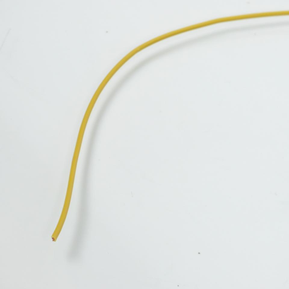 Fil électrique jaune multibrin 7/10 0.50mm² x 1m pour faisceau auto moto cyclo