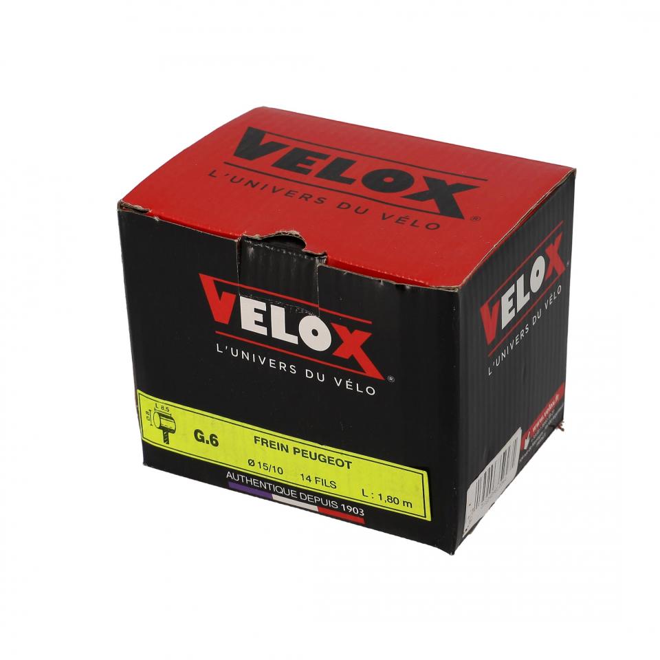 Boite de 25 câble de frein VELOX pour mobylette Peugeot 103 Ø1.5x1.80m Tete 8x8