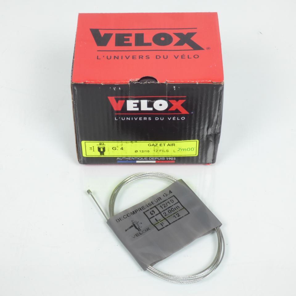 Câble ou gaine VELOX pour Mobylette Piaggio 50 Ciao Avant 2020 204200B / Ø1.2x2m Tete 3x4 Neuf
