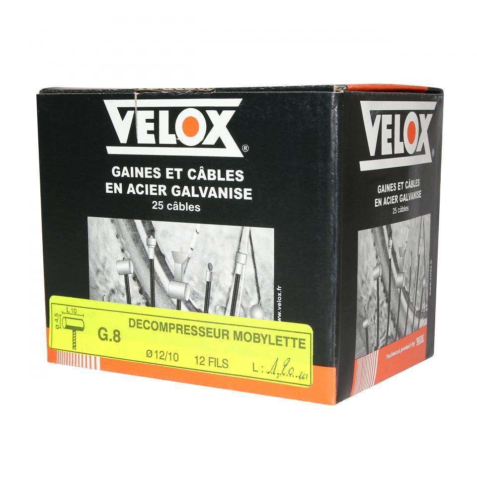 Boite de 25 câble 1.2m Tête Ø4.5x10 décompresseur VELOX pour mobylette MBK 51V