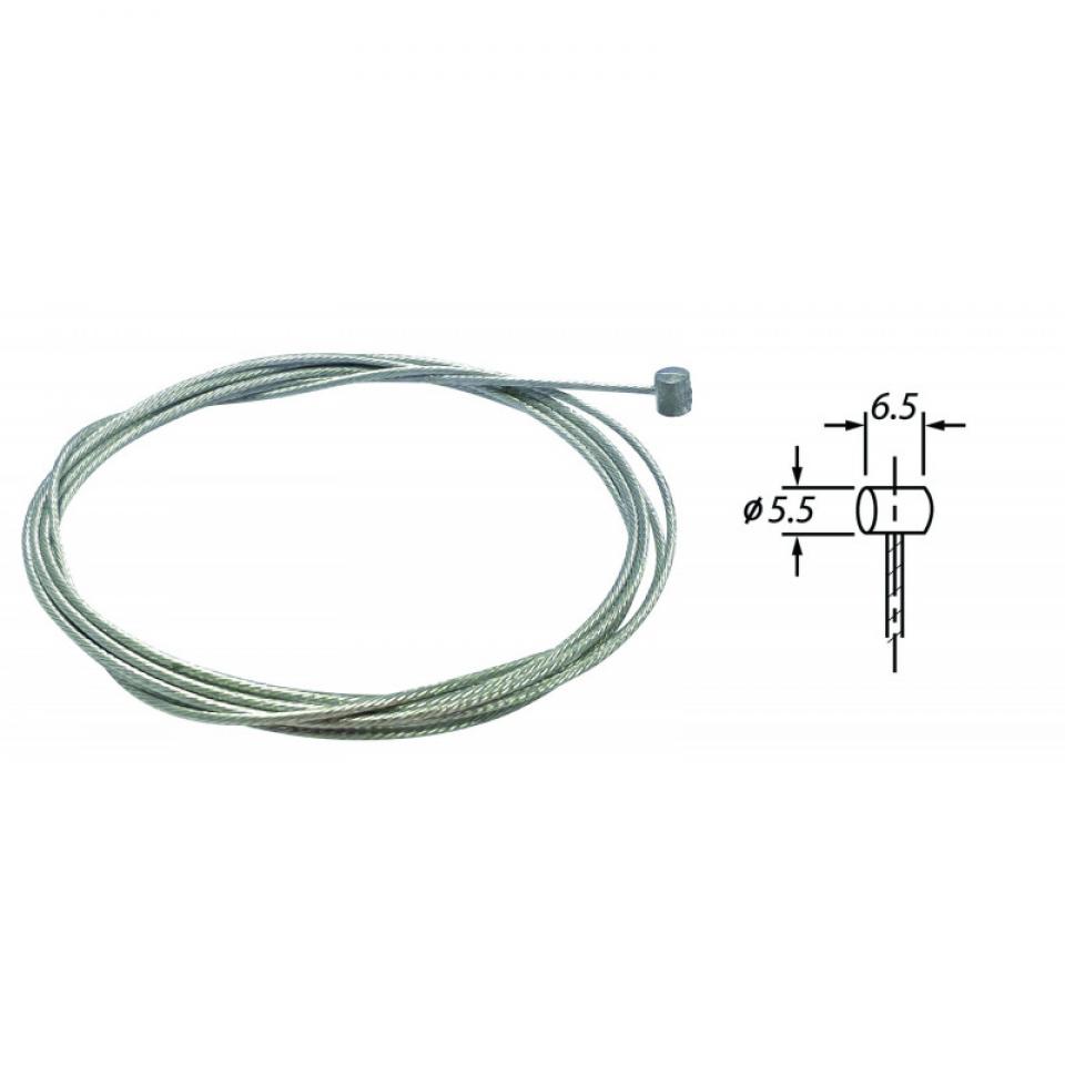 25 câble de vitesse à main pour scooter Piaggio Vespa Ø1.5x2.25m Tete 5.5x6.5mm