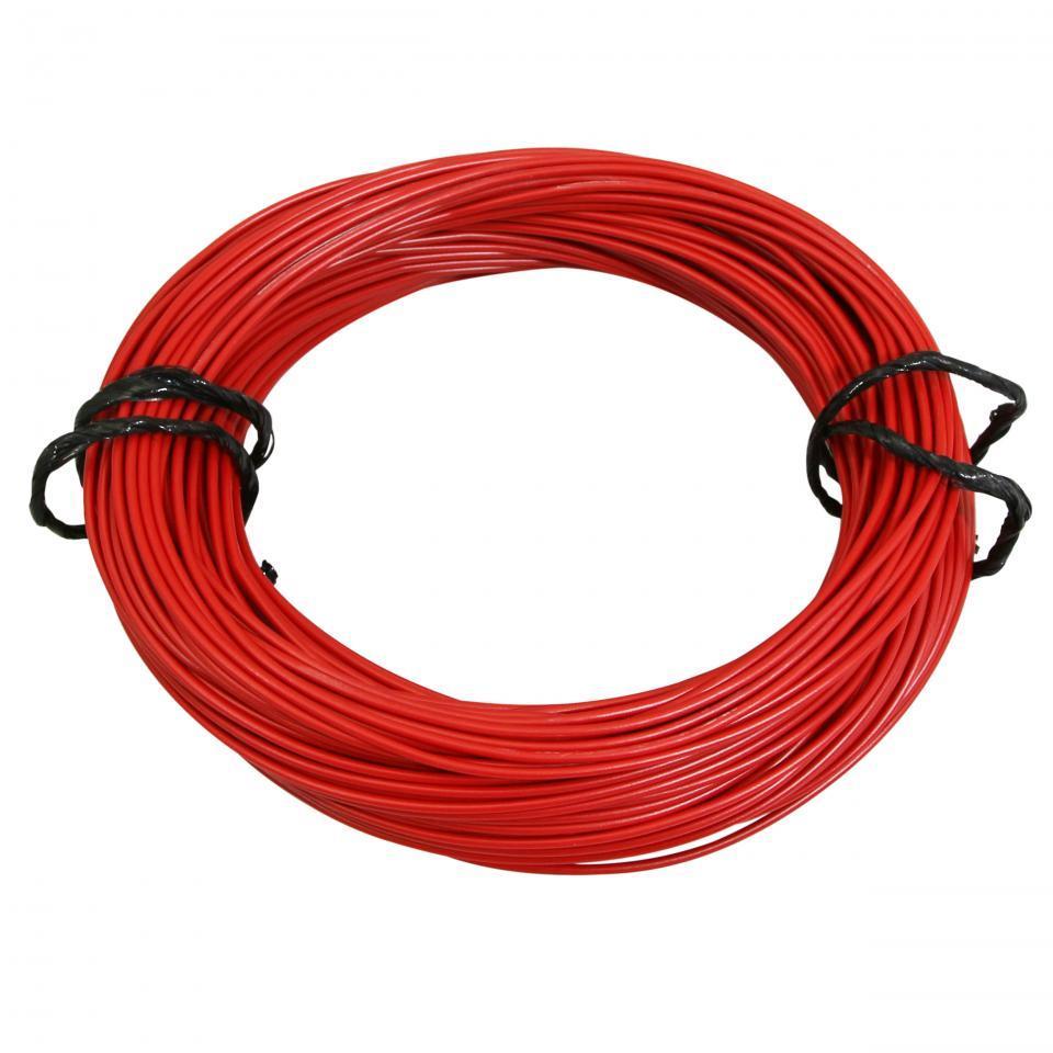 Bobine fil électrique rouge multibrin 7/10 0.50mm² x 50m faisceau pour moto cyclo