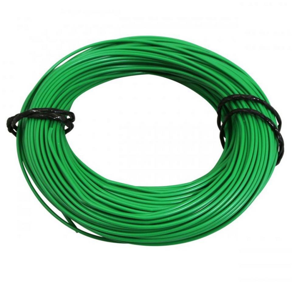 Bobine de fil électrique vert multibrin 7/10 0.50mm² x 50m faisceau pour moto cyclo