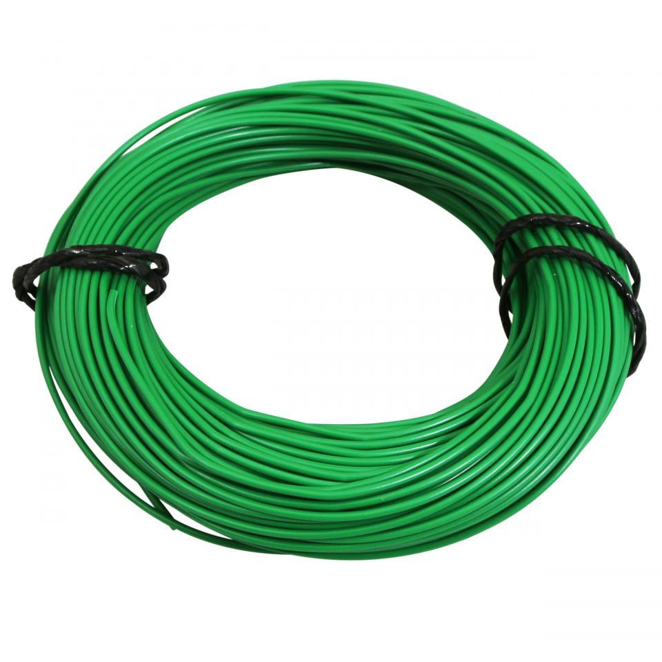 Bobine de fil électrique vert multibrin 9/10 0.75mm² x 50m faisceau pour moto cyclo