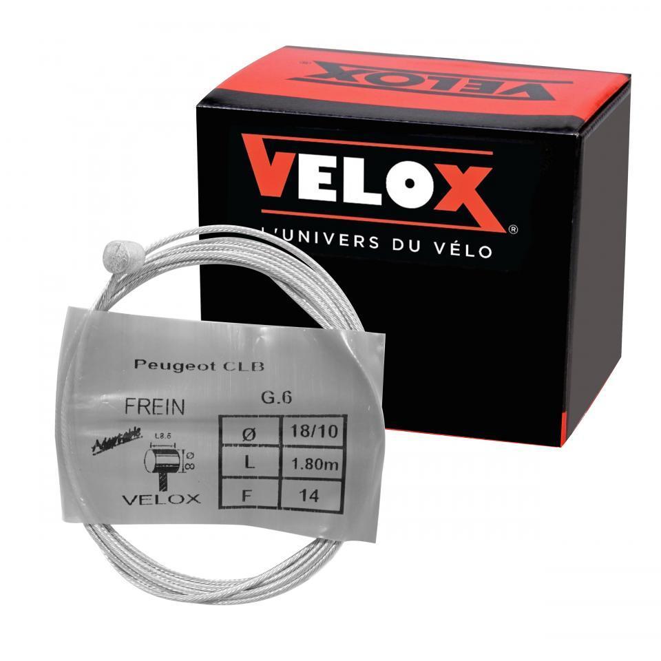 Câble de frein VELOX pour mobylette Peugeot 50 103 / Ø1.8x1.80m Tete 8x8 Neuf
