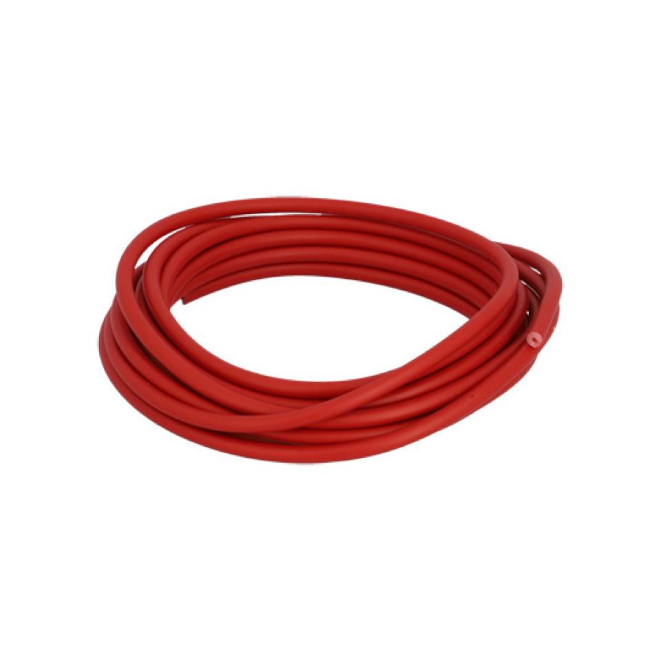 Fils électrique HT haute tension de bougie rouge Ø6mm x 5m pour mobylette moto