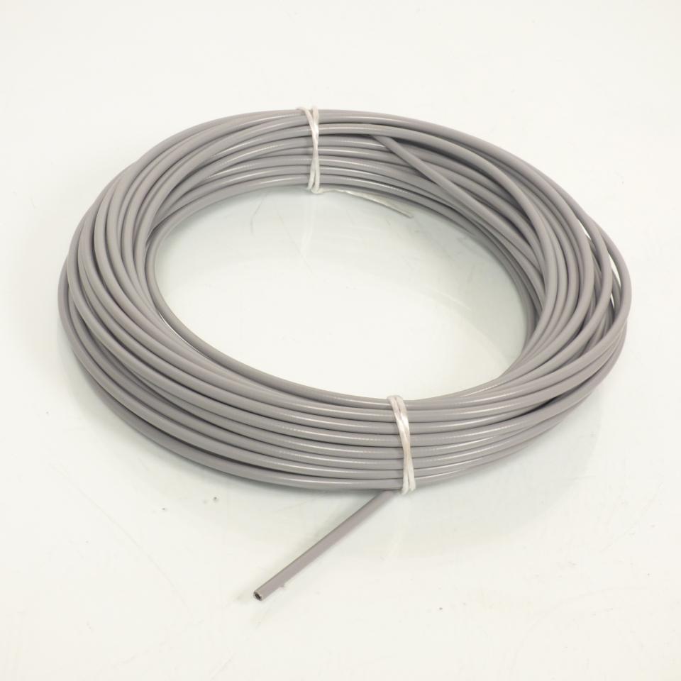 Rouleaux de 25m de petite gaine grise 26/10 pour mobylette cyclomoteur cyclo mob