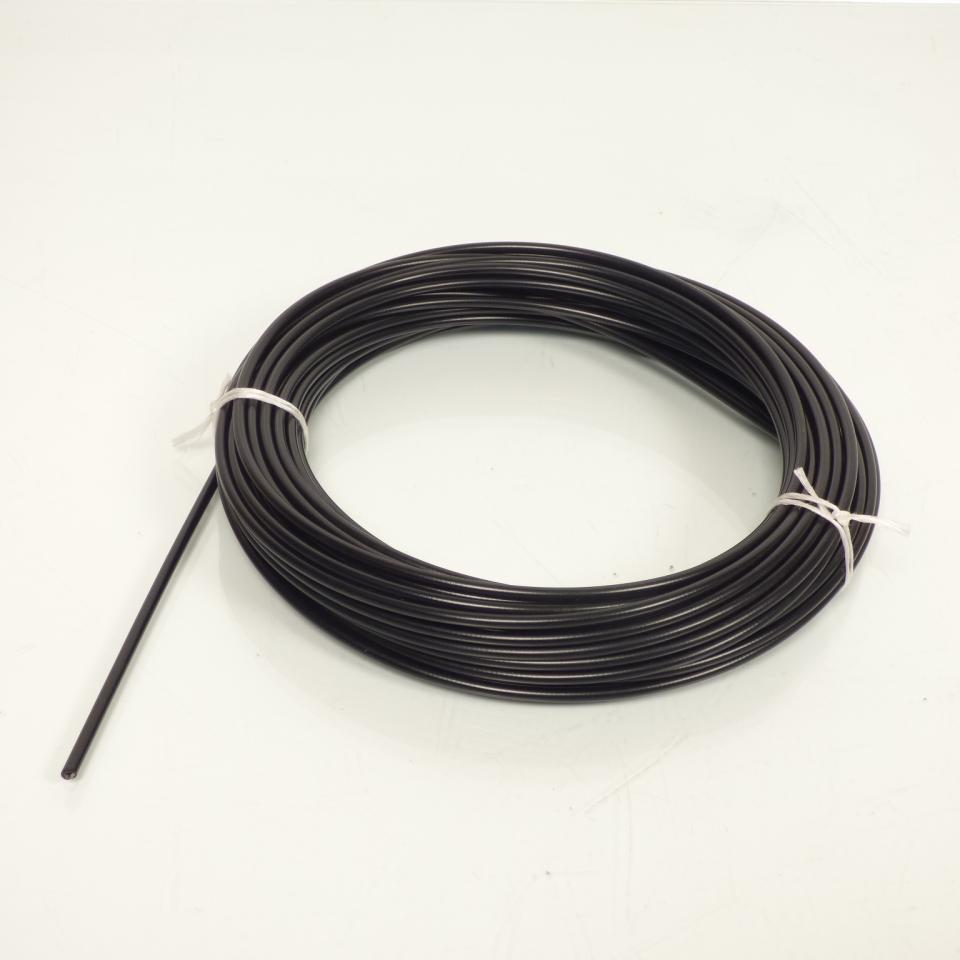 Rouleau 25m de petite gaine noire standard fil plat 25/10 pour câble de gaz mob