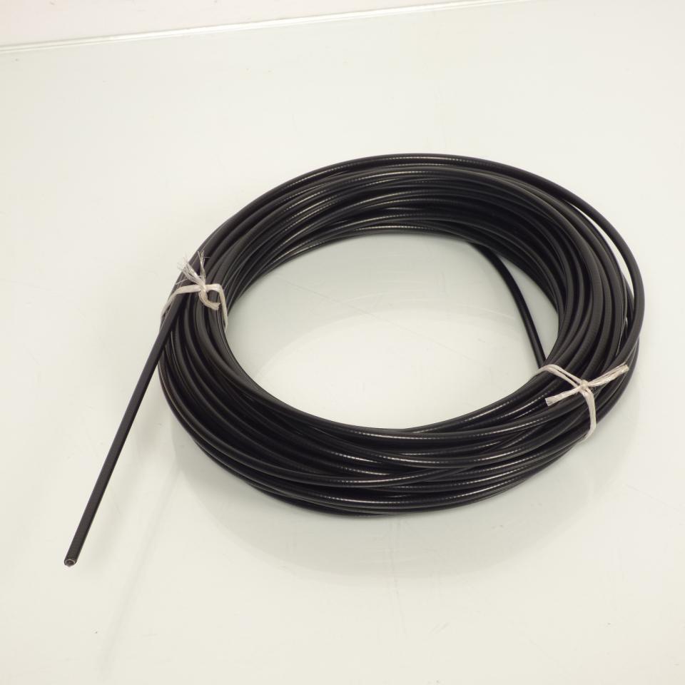 Rouleau 25m de grosse gaine noire standard fil plat 31/10 pour câble de frein