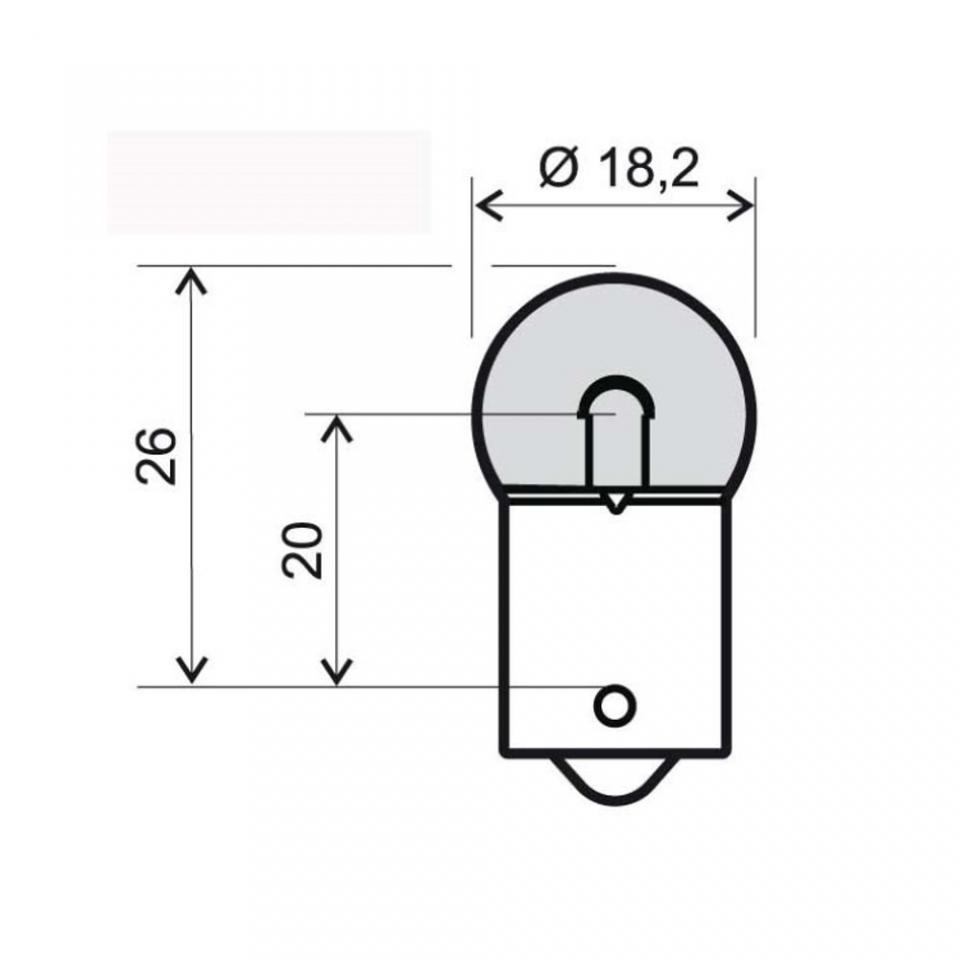 Ampoule orange RMS 12V 10W culot type BA15S G18 pour auto moto unité Neuf