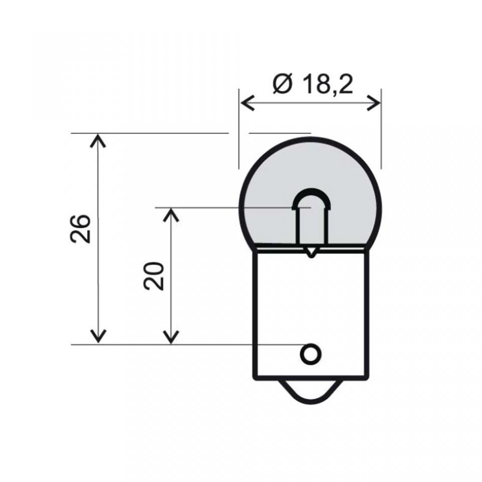 Ampoule RMS 12V 10W culot type BA15S G18 pour moto auto scooter à l'unité Neuf