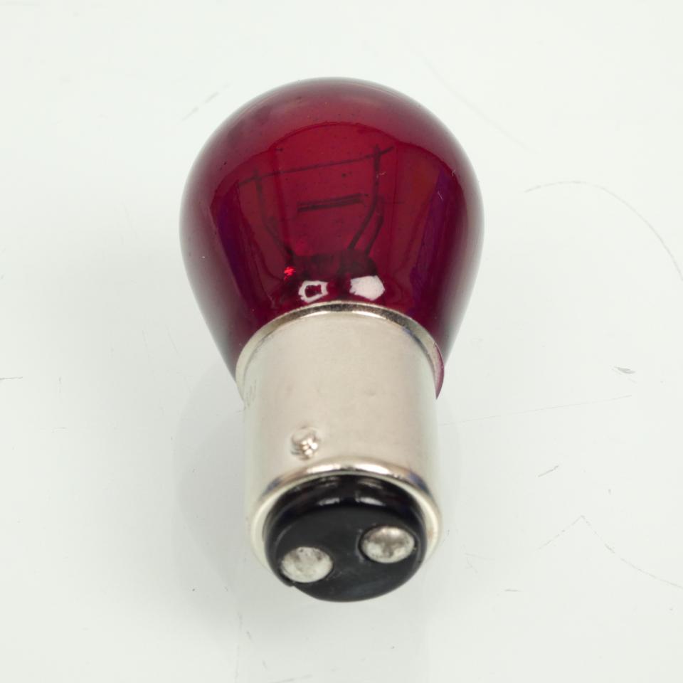 Ampoule Kyoto rouge pour moto 12V 23/8W BAY15d Neuf
