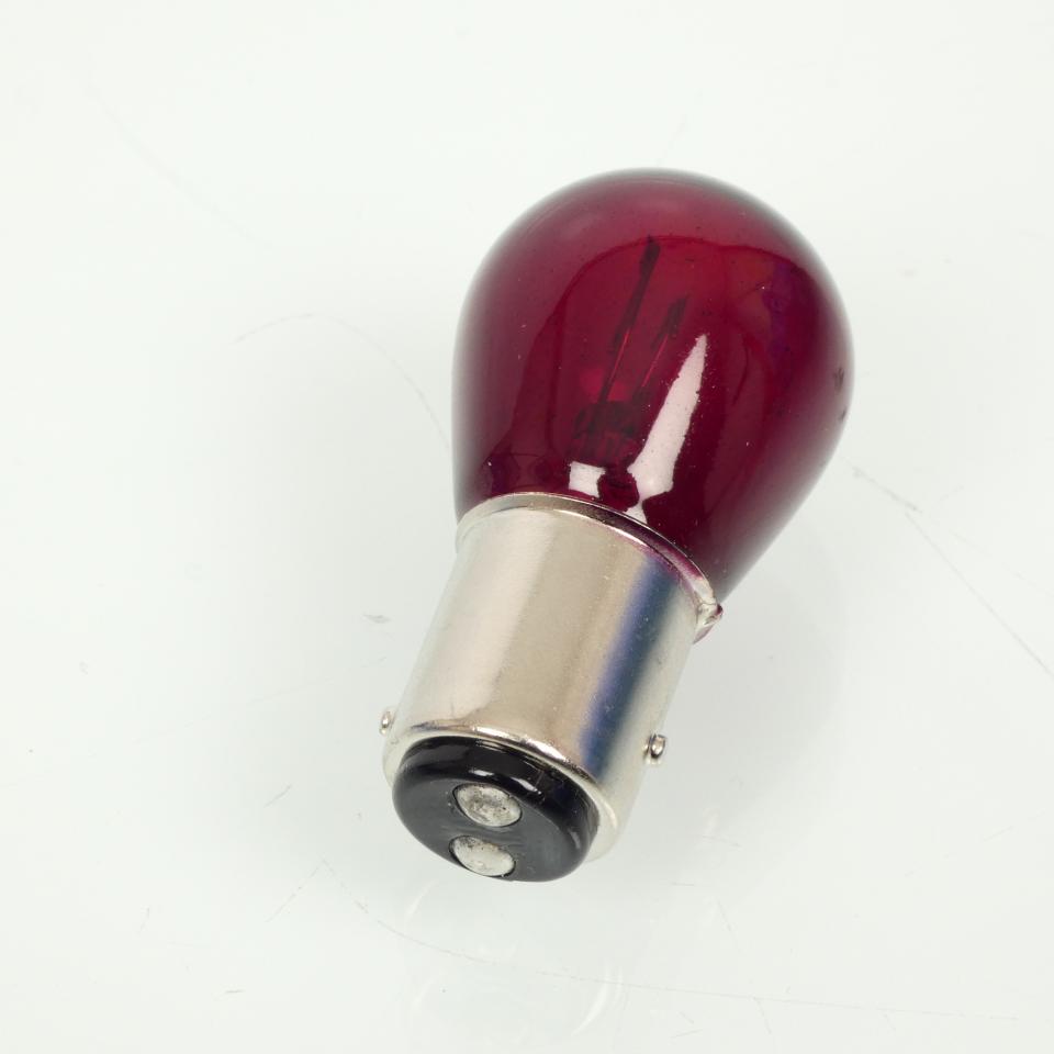 Ampoule Kyoto rouge pour moto 12V 23/8W BAY15d Neuf