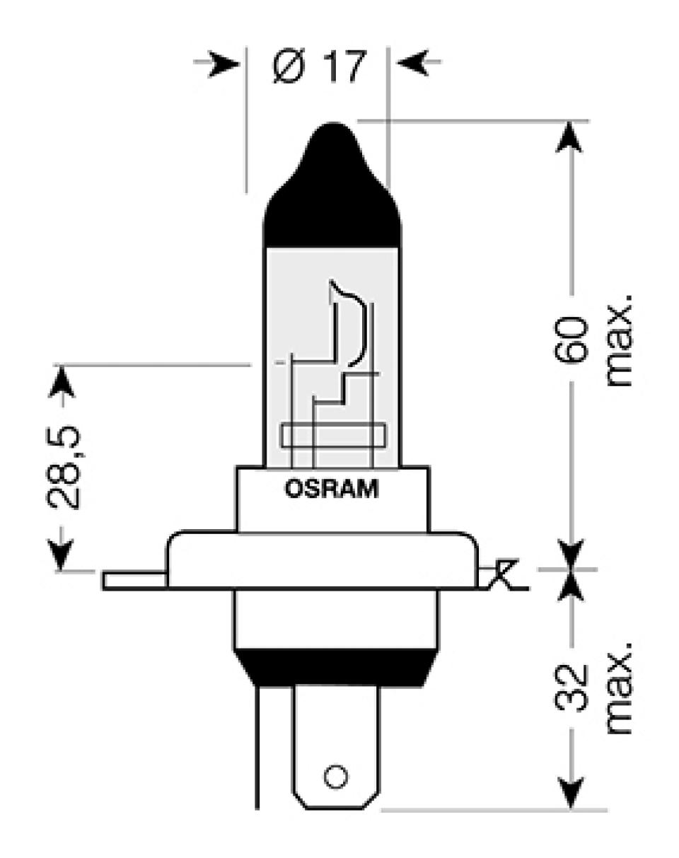 Ampoule Osram pour Moto Harley Davidson 1690 Fltru Road Glide Ultra 2011 à 2012 AV Neuf