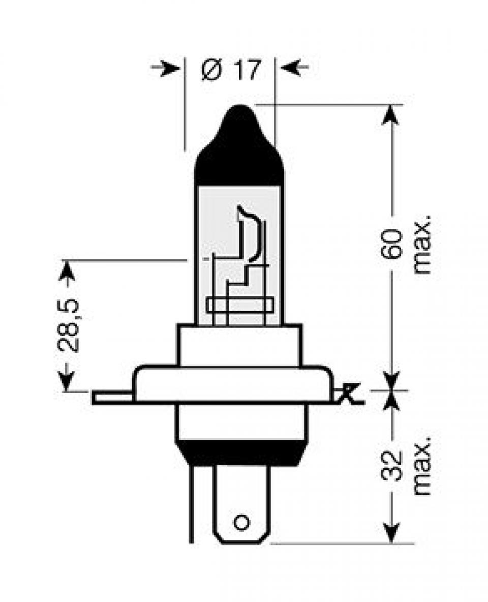 Ampoule Kyoto pour Moto Kawasaki 1000 KLV 2004 à 2006 AV Neuf