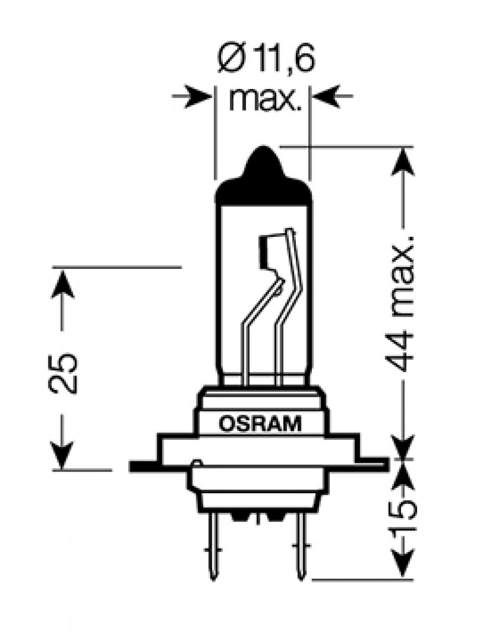 Ampoule Osram pour Moto BMW 1200 K Rs Abs 1997 à 2005 AV Neuf