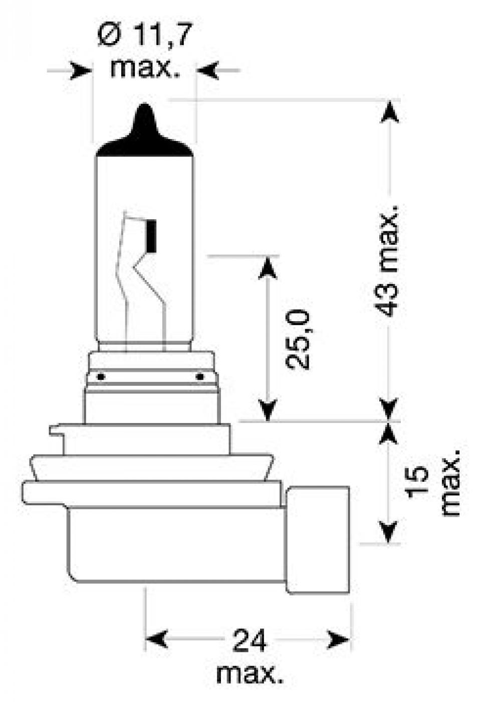 Ampoule Osram pour Scooter Yamaha 530 Xp T-Max Abs 2012 à 2014 AV Neuf