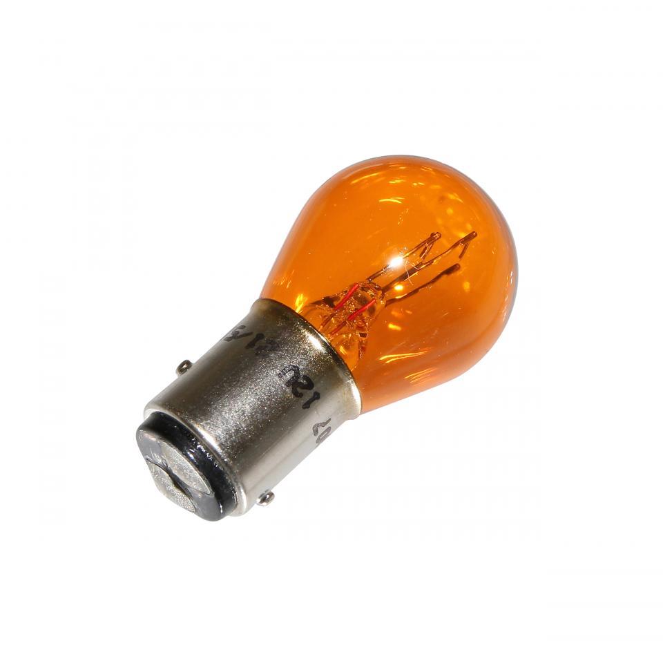 Ampoule 12V 21/5W BAY15D orange ertgots décalés pour moto auto par 10 Neuf