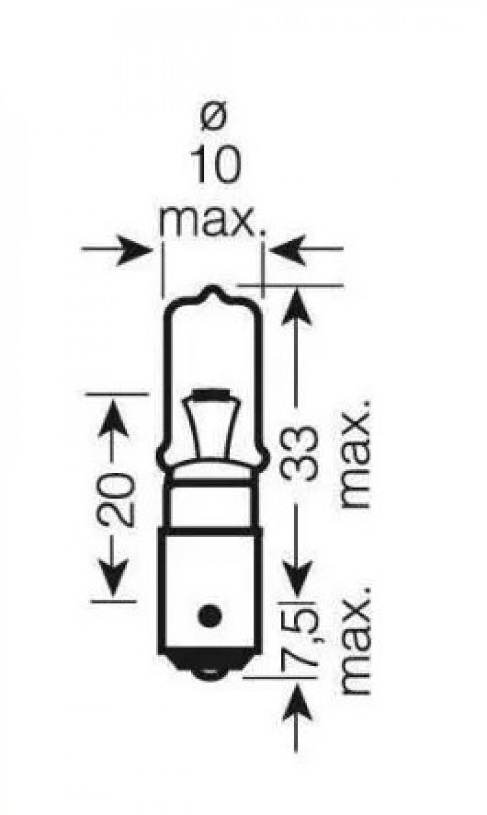 Ampoule Osram pour Scooter Aprilia 125 Sport City One 2008 à 2013 AV Neuf