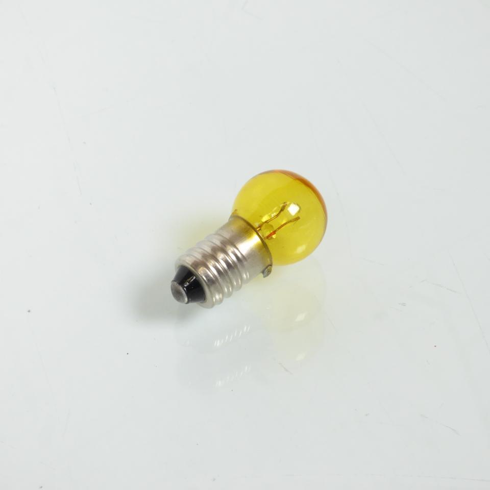 10 Ampoule jaune 6V 6W à visser culot E10 lampe à vis pour mobylette moto cyclo