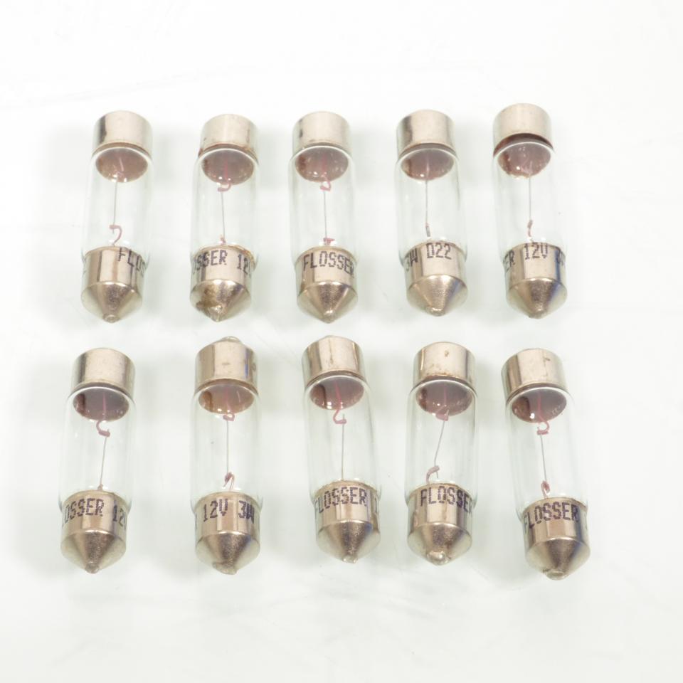 Ampoule Flosser pour moto 12V 3W SV7 Neuf