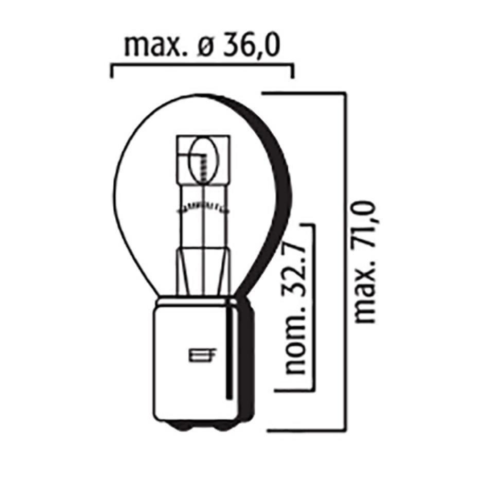 Ampoule Flosser pour Scooter Peugeot 50 Django 2T 2014 à 2017 Neuf