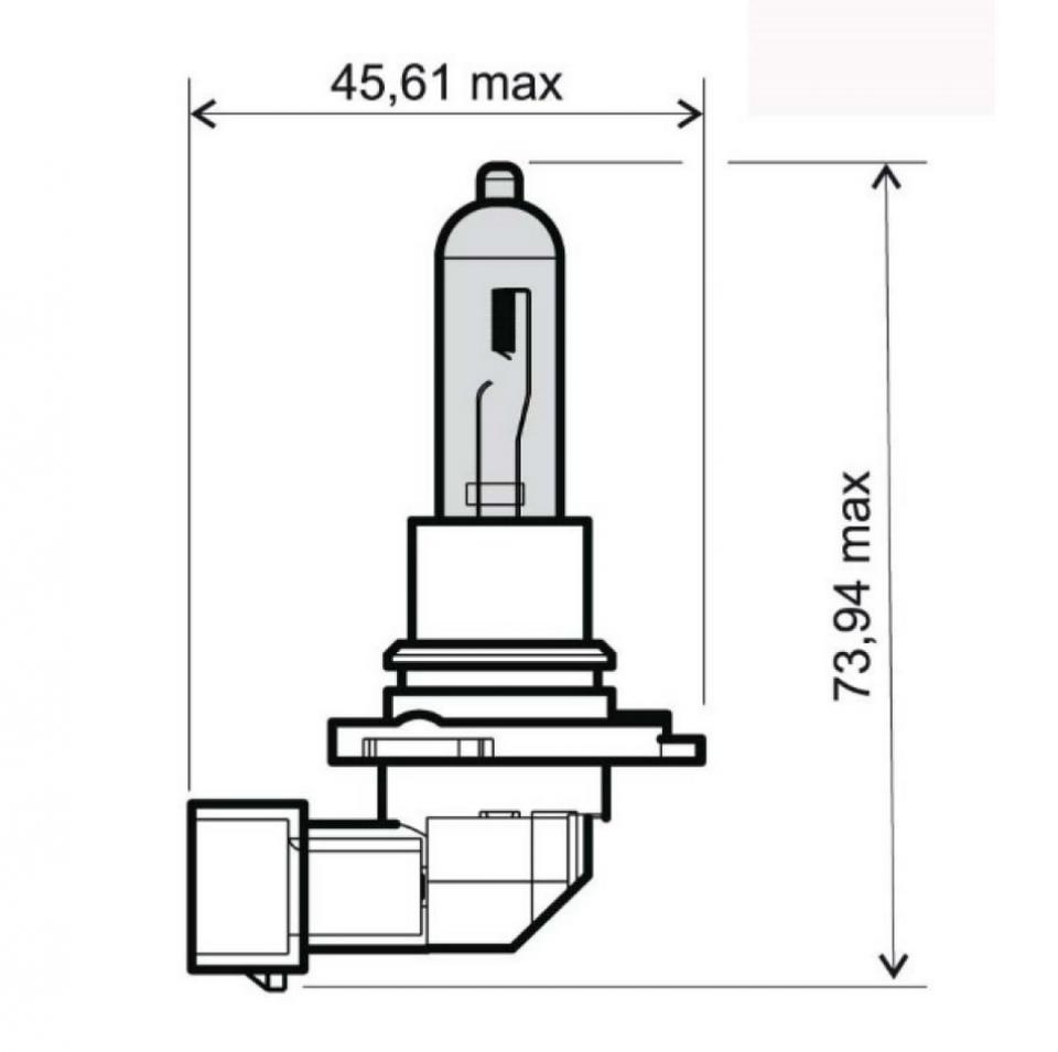 Ampoule Flosser pour scooter Malaguti 125 Phantom 9005 P20d 12V 60W HB3 Neuf