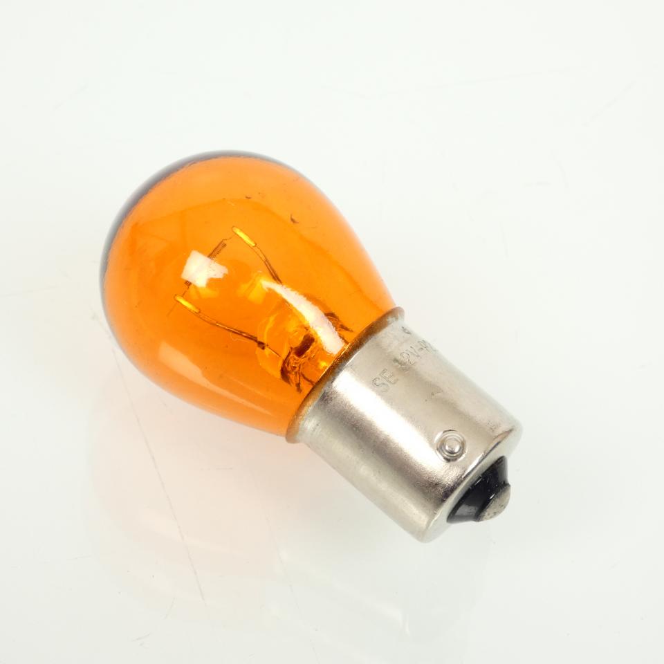Ampoule orange RMS Moto pour auto scooter moto 12V 21W BA15S Neuf