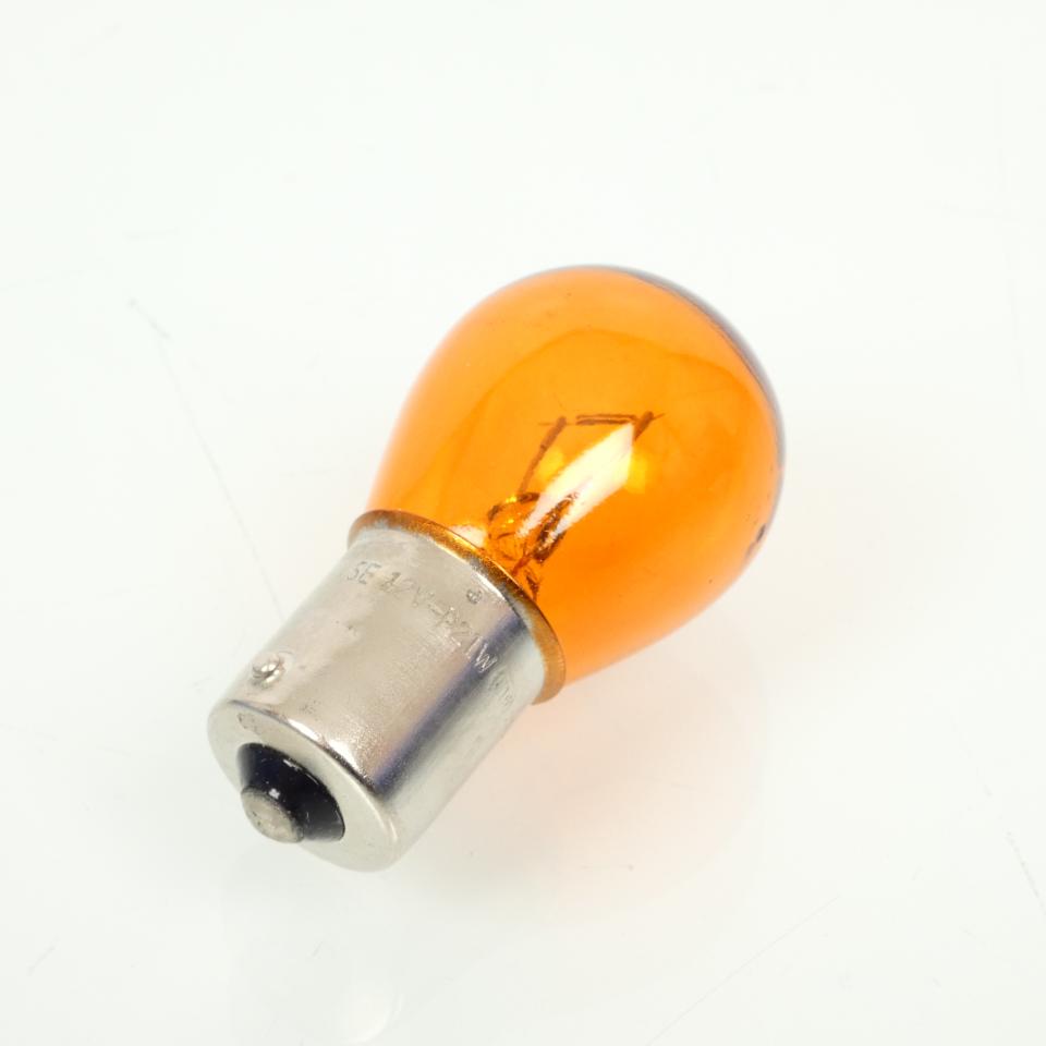 Ampoule orange RMS Moto pour auto scooter moto 12V 21W BA15S Neuf