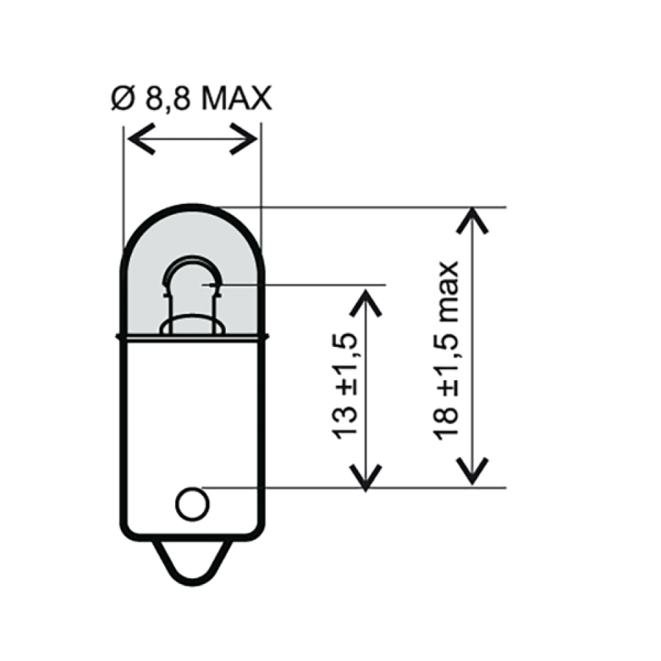Ampoule RMS Moto pour auto scooter moto 6V 4W BA9S Neuf