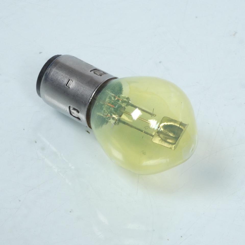 Ampoule de phare optique avant BA20d jaune 6V 35/35W Neuf pour moto ancienne